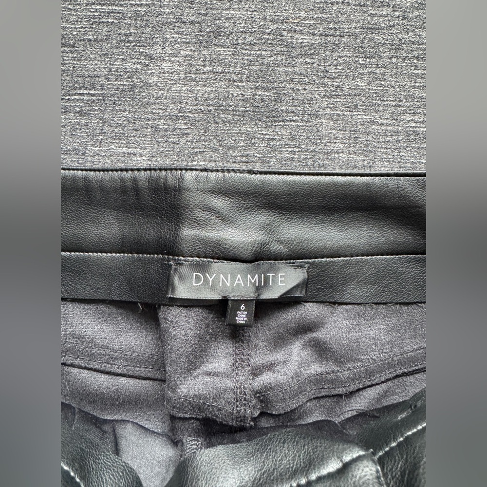 Dynamite Gisele Straight Leg Faux Leather Pants - Picture 5 of 6